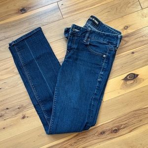 Skinny low rise express jeans